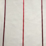 rot gestreifte Gardinenstoffe