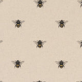 Fester Canvas Stoff mit Hummelmuster in beige