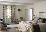 Bett Plaid mit Federdruck in grün und blau