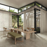 transparenter Gardinenstoff in der Farbe caramel