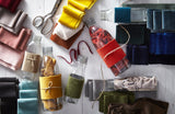 Samt Stoffe aus recyceltem Polyester in chartreuse