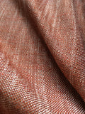 Leinen Viskose Stoffe in der Farbe rostrot