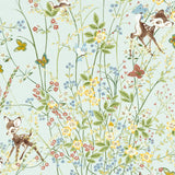 Disneys Bambi als Baumwollstoff in hellblau
