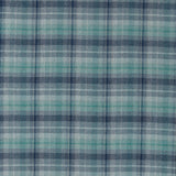 blau grüner Karo Polsterstoff