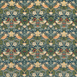 Strawberry Thief indigo Samt