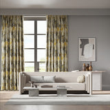 Vorhang Jacquard gemustert in der Farbe ocker