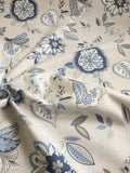 Canvas Dekostoff in denim blau