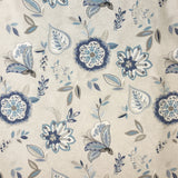 Halbpanama Stoff mit Blumen