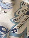 Canvas Blumen Baumwolle denim blau