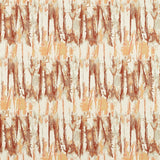 Jacquard Vorhangstoff abstrakt gemustert in terracotta