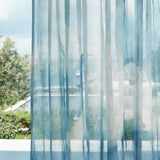 Himmelblauer Gardinenstoff