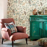 Sesselstoff Wolle rotbraun