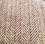 Fischgrat Polsterstoff aus reiner Wolle in rosa