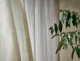 Gardinenstoff Transparent in der Farbe linen beige