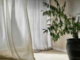 Objekt Gardinenstoff in der Farbe linen beige