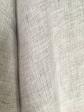 Zarter Leinengardinenstoff in grau weiß