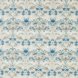 raumhoher Vorhangstoff Strawberry Thief blau