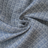 Polsterstoff mit grafischem Design in der Farbe dunkelblau