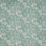 Blumendesign Bio Baumwolle Grün Weiß