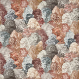 Dekostoff Aquarelle Design mit japanischen Einflüssen in grau und rot