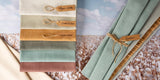 Feine Bio Polsterstoffe in der Farbe beigebrown