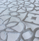 Jacquard Dekostoff in der Farbe mineral grau