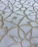 Jacquard Dekostoff in der Farbe silbergold