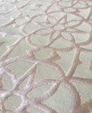 Jacquard Dekostoff in der Farbe altrosa