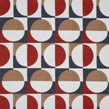 Retro Baumwollstoff rot