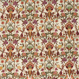 Indische Stoffe mit Henna Muster in rubinrot