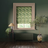 William Morris Design Acanthus Rollo Stoff grün