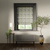 William Morris Design Acanthus Rollo Stoff grau