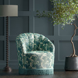 Jugendstil  William Morris Sesselstoff blau grün