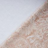 Bio Paisley Stoff in lachsrosa