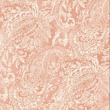 Bio Paisley Stoff in lachsrosa