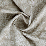 Bio Paisley Stoff in hellbraun