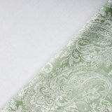Bio Paisley Polsterstoff hellgrün