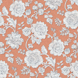 Nachhaltige Blumendekostoff rosé