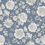 Bio Blumenstoff denim blue