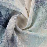Edler Bio Dekostoff in indigo mit Ellipsen