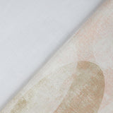 Edler Bio Dekostoff in beige mit Ellipsen
