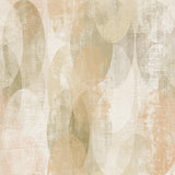 Edler Bio Dekostoff in beige mit Ellipsen