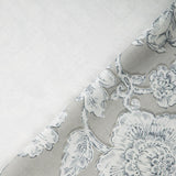 Bio Kissenstoffe floral in der Farbe mausgrau
