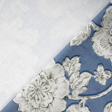 Bio Blumenstoff denim blue