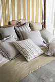 Karostoff in leinen beige für Kissen