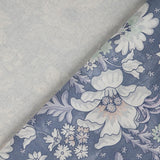 Flower power Stoffe in der Farbe lila