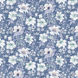 Flower power Stoffe purple