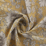 Flower Power gelber Dekostoff