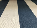 blau weßer Streifenstoff