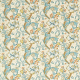 Golden Lily William Morris Dekostoff blau grün